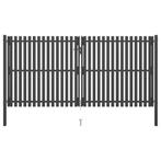 vidaXL Poort 4x2,25 m staal antraciet, Verzenden, Nieuw