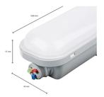 Uitverkoop Led armatuur 120 cm 6000K koppelbaar osram driver, Nieuw, Minder dan 50 watt, Lamp met armatuur