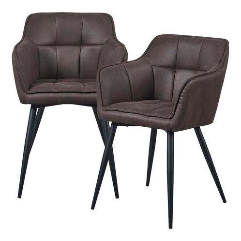 Eetkamerstoel Birmingham set van 2 fauteuils 81x57x53 cm don, Huis en Inrichting, Stoelen, Nieuw, Verzenden