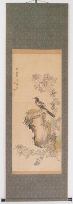 Kakejiku  (hangscroll) - De elegantie van klassieke vogel-, Antiek en Kunst