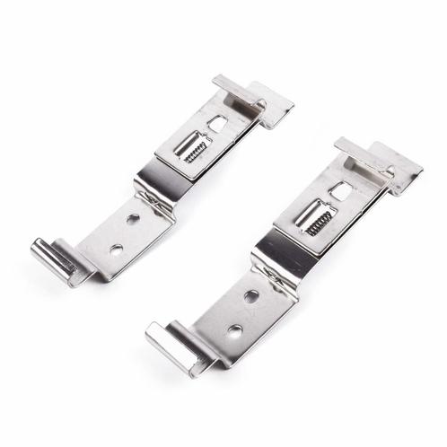 Benson Stevige RVS kentekenplaatklemmen - Set van 2 - Roe..., Auto diversen, Auto-accessoires, Nieuw, Ophalen of Verzenden