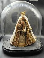 Globe - Maagd en Kind onder glazen stolp - 39 cm - 1930-1940