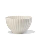 HEMA Schaaltje 12cm aardewerk bloem wit, Verzenden, Nieuw