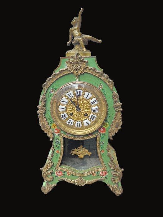 Pendule - Japy Freres Paris - Hout, Brons, Messing -, Antiek en Kunst, Antiek | Klokken