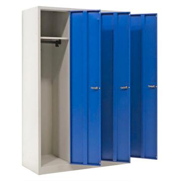 Kast  B: 1190, D: 500, H: 1800 (mm) grijs/blauw