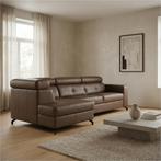 Leren hoekbank Nova - 2.5-zits arm rechts + Longchair arm, Huis en Inrichting, Banken | Bankstellen, 250 tot 300 cm, Bohemian, Industrieel, Modern, Scandinavisch