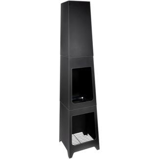 Tuinhaard | BBQ Collection | 36 x 36 x 150 cm (Staal, Zwart), Tuin en Terras, Terrasverwarmers, Nieuw, Verzenden