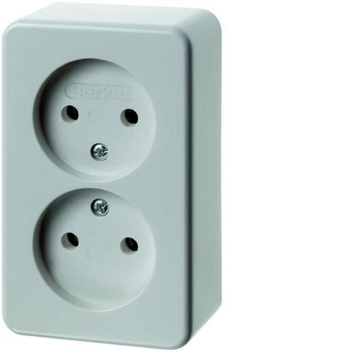 Hager Berker Wandcontactdoos (WCD Schakelmateriaal), Doe-het-zelf en Verbouw, Elektra en Kabels, Overige typen, Nieuw, Verzenden