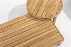 Finn salontafel teak 80 cm rond 4 Seasons Outdoor, Ophalen of Verzenden, Nieuw, Teakhout