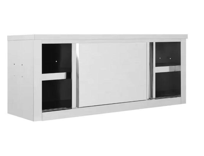 RVS Keukenkast 120cm met Schuifdeuren – Opbergmeubel, Huis en Inrichting, Keuken | Keukenelementen, Nieuw, Verzenden