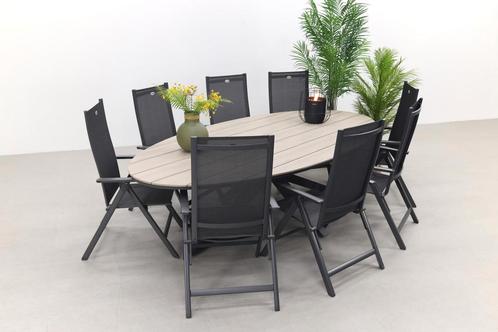 Hartman Napoli Xerix verstelbaar/Edison 280x140 tuinset, Tuin en Terras, Tuinsets en Loungesets, Tuinset, Nieuw, Overige materialen