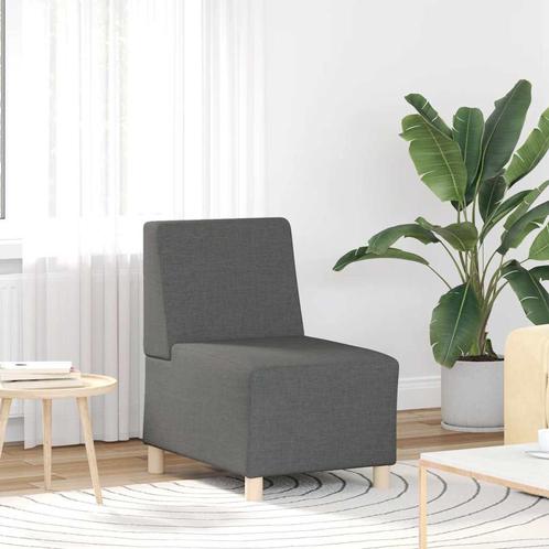 vidaXL Bankstoel zonder armleuningen 55 cm stof donkergrijs, Huis en Inrichting, Banken | Bankstellen, Nieuw, Stof, Verzenden
