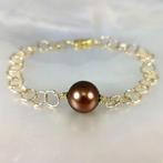 Zonder Minimumprijs - Armband Zilver Parel - Tahiti RD Ø, Sieraden, Tassen en Uiterlijk, Armbanden, Nieuw