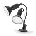 Kobi Planty Clip W Duo - tafellamp met 2x E27 - zwart - F..., Huis en Inrichting, Ophalen of Verzenden, Nieuw