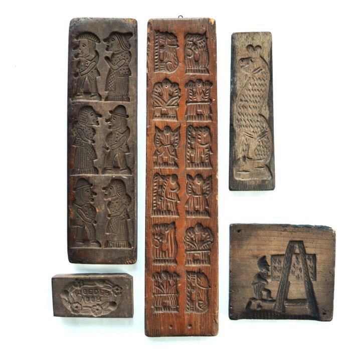 Mal (5) Antiek - Speculaasplank, Antiek en Kunst, Antiek | Overige Antiek