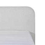 Mörgenn Bouclé Eenpersoons Boxspring Wit 90x200, Verzenden, Nieuw, Wit, Modern