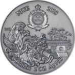 Niue. 5 Dollars 2023 Shaolin Kung Fu Dragon Martial Arts, Postzegels en Munten