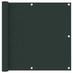 vidaXL Balkonscherm 90x600 cm oxford stof donkergroen, Verzenden, Nieuw