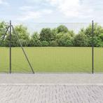 vidaXL Afrasteringspaal Grijs 50 x 1,4 m (19 x 19 mm gaas), Tuin en Terras, Verzenden, Nieuw, IJzer