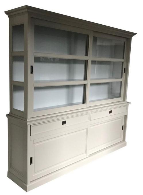 Buffetkast roomwit Montfoort 2 240cm, Huis en Inrichting, Kasten | Buffetkasten, Ophalen of Verzenden
