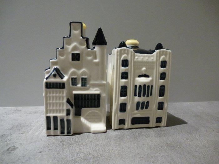 KLM-huisje - Bols - Twee KLM huisjes 101 en 102 (gevuld), Antiek en Kunst, Antiek | Wandborden en Tegels