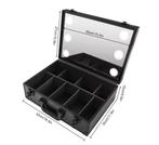 Draagbare Make-up Koffer met LED Spiegel en Compartimenten, Verzenden, Nieuw