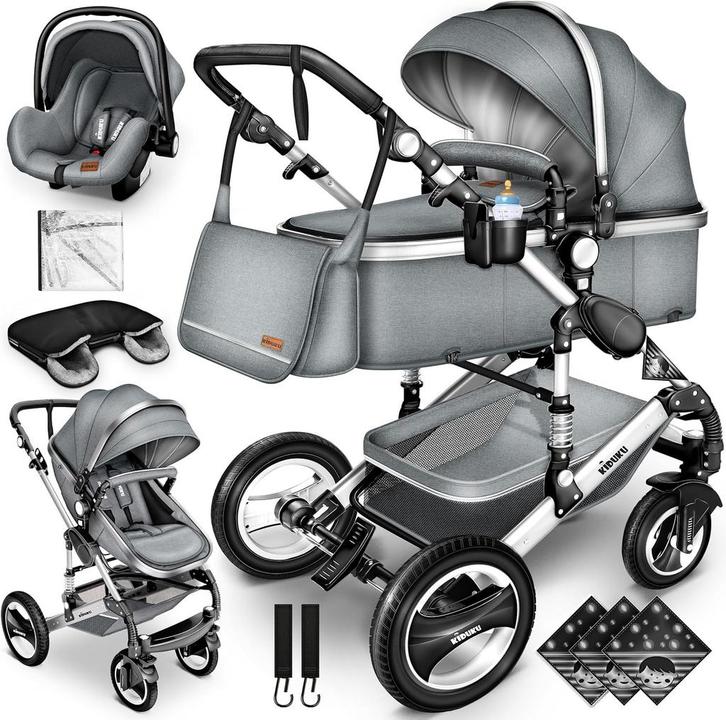 Kinderwagen 3 in 1 - Buggy - Wandelwagen - Kinderbuggy - Lic, Kinderen en Baby's, Kinderwagens en Combinaties, Zo goed als nieuw