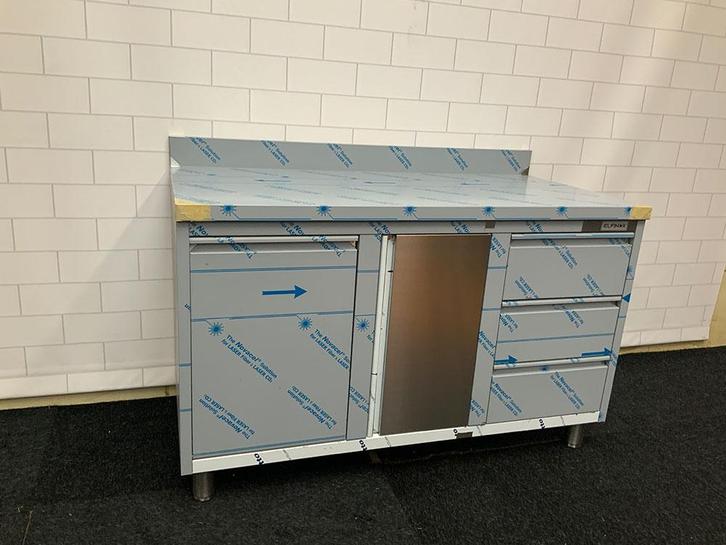 RVS werktafel 140 cm, Zakelijke goederen, Horeca | Keukenapparatuur, Nieuw in verpakking, RVS Meubilair, Ophalen of Verzenden