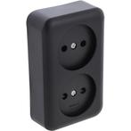 Q-LINK - Wandcontactdoos - Opbouw - Dubbel Stopcontact -, Tuin en Terras, Kunststof, Overige typen, Nieuw, Ophalen of Verzenden