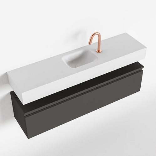 MONDIAZ ANDOR 120cm toiletmeubel dark grey. LEX 120cm, Doe-het-zelf en Verbouw, Sanitair, Bad, Nieuw, Ophalen of Verzenden