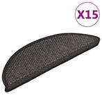 vidaXL Trapmatten zelfklevend 15st sisal-look 56x17x3cm, Doe-het-zelf en Verbouw, Ladders en Trappen, Verzenden, Nieuw