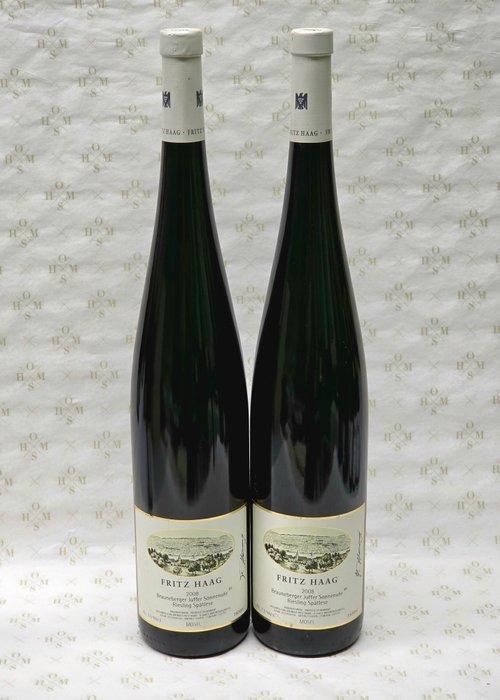 2008 Fritz Haag Brauneberger Juffer Sonnenuhr - Moezel, Verzamelen, Wijnen