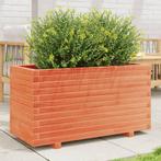 vidaXL Plantenbak 90x40x49,5 cm massief grenenhout wasbruin, Tuin en Terras, Bloembakken en Plantenbakken, Verzenden, Nieuw, Hout