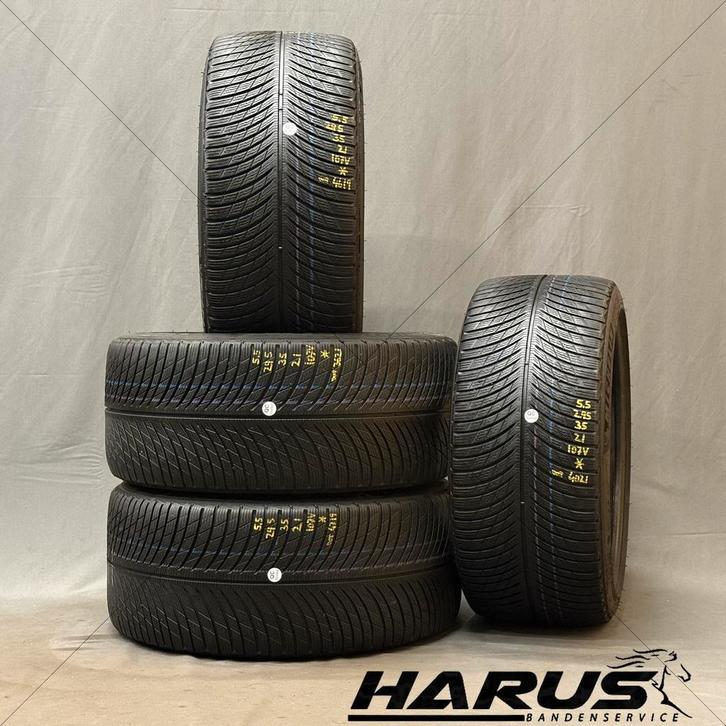 295/35/21 107V (*) Michelin winterbanden 5,5mm profiel 2X, Auto-onderdelen, Banden en Velgen, 21 inch, Erkend duurzaam, Winterbanden