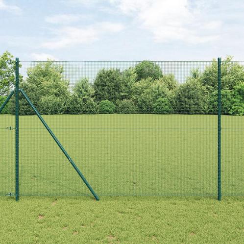 vidaXL Gelast Draadhek Groen 1,6 x 10 m Staal, Tuin en Terras, Schuttingen, Nieuw, IJzer, Verzenden