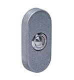 Intersteel beldrukker ovaal verdekt rvs getrommeld, Verzenden, Nieuw
