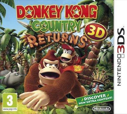 Donkey Kong Country Returns 3D (Losse Cartridge) (3DS Games), Spelcomputers en Games, Games | Nintendo 2DS en 3DS, Zo goed als nieuw