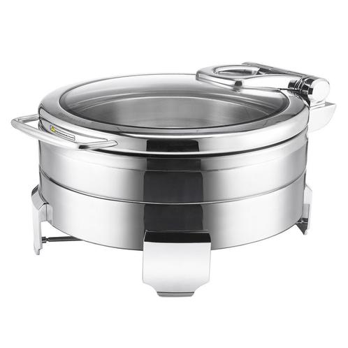 GGM Gastro | RVS Chafing Dish - 5,7 liter - Rond |, Zakelijke goederen, Horeca | Keukenapparatuur, Nieuw in verpakking, Overige typen
