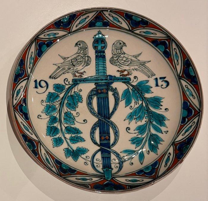 De Porceleyne Fles, Delft - Wandbord - Aardewerk -, Antiek en Kunst, Antiek | Glas en Kristal