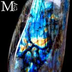 Topkwaliteit Labradoriet Vrije Vorm - Goud/Blauw Licht -, Verzamelen, Mineralen en Fossielen