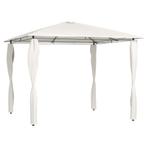 vidaXL Prieel met paalhoezen 160 g/m² 3x3x2,6 m crèmekleurig, Verzenden, Nieuw