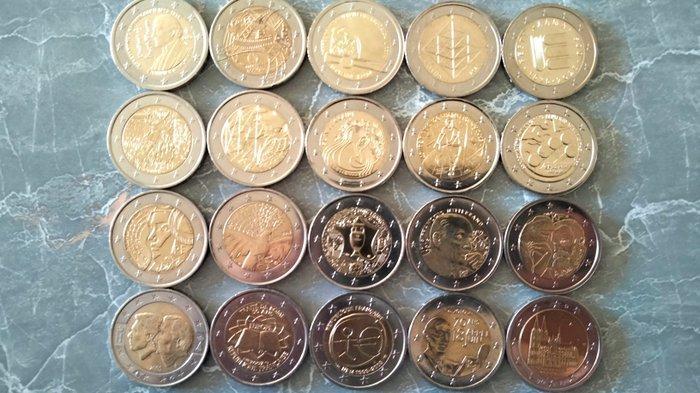 Europa. 2 Euro 2015/2025 (20 pièces) (Zonder minimumprijs), Postzegels en Munten, Munten | Europa | Euromunten