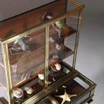 Pianovormige verzamelaars vitrine of display-cabinet in bron, Antiek en Kunst, Ophalen of Verzenden