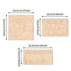 Houten wand tekst decoratie To the Moon and Back, Verzenden, Nieuw, Wanddecoratie