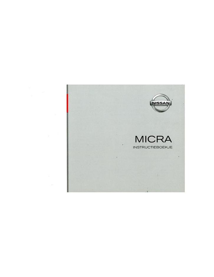 2003 NISSAN MICRA INSTRUCTIEBOEKJE NEDERLANDS, Auto diversen, Handleidingen en Instructieboekjes
