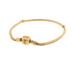 Gouden Pandora armband; Snake Chain | 21 cm (dames sieraad), Sieraden, Tassen en Uiterlijk, Bedels, Overige merken, Goud, Gebruikt