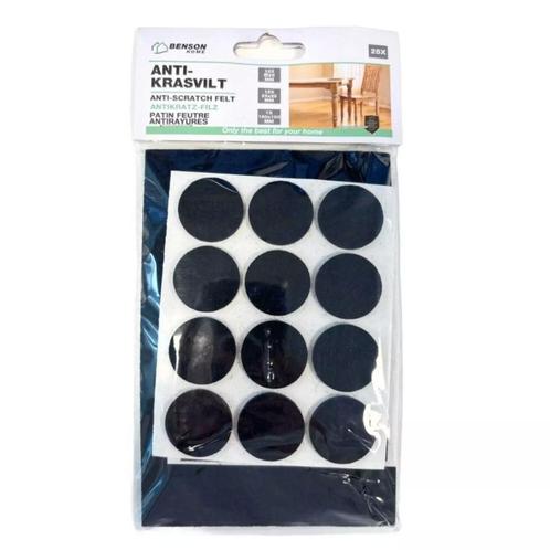 Benson Antikrasvilt set - zelfklevend - zwart - 25 stuks..., Doe-het-zelf en Verbouw, Hout en Planken, Nieuw, Ophalen of Verzenden