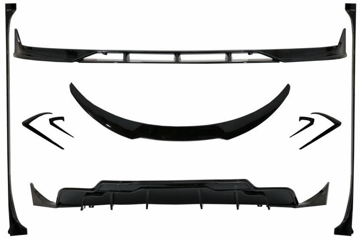 Bodykit Tesla Model 3 Glans Zwart, Auto-onderdelen, Carrosserie en Plaatwerk, Ophalen of Verzenden
