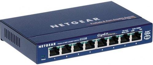 Netgear GS108GE 8-poorts gigabit switch, Audio, Tv en Foto, Videobewaking, Ophalen of Verzenden