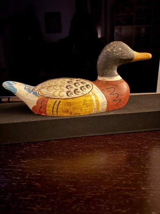 Lokeend - Richiamo da Caccia Europeo in legno dipinto –, Antiek en Kunst, Curiosa en Brocante